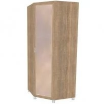 Шкаф для одежды и белья угловой с зеркалом ШК-813 дуб сонома